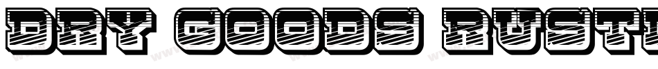 Dry Goods Rustic JL字体转换